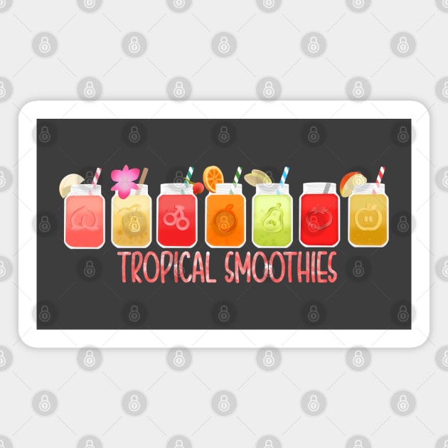 Tropical Smoothies Magnet by meggbugs